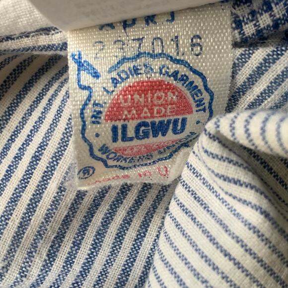 Vintage Country Suburbans Plaid Lightweight Blazer Shirt Blue Sweater Size 12 - Picture 5 of 16